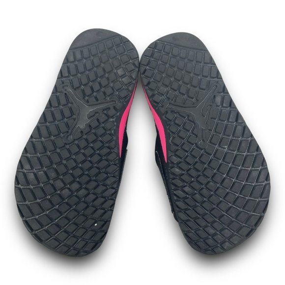 Nike Air Jordan Hydro 3 Slides Sandals 630760-009 Black Vivid Pink Youth 13 - Picture 8 of 9